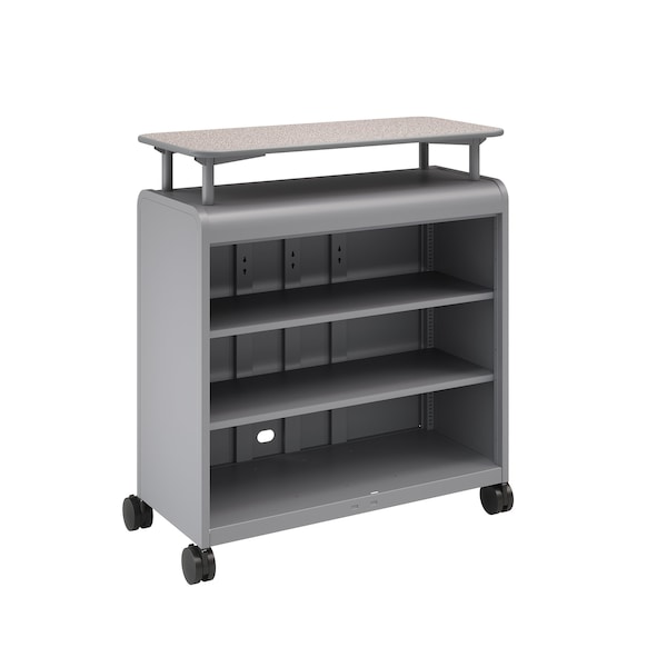 Smith Trades Industrial Storage Cabinet, 50 in H, 43 in W, Platinum, (2) Adj. + (1) Fixed/Base Shelves 611100000PPGNBP - main